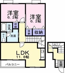 さくら　Ａの物件間取画像